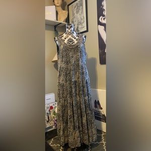 Soft Surroundings Sleeveless Beaded Maxi Dress Sz XL